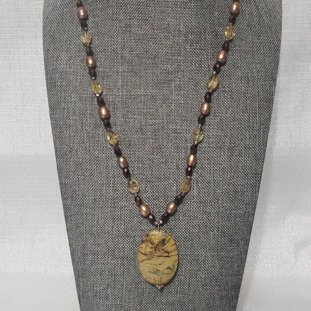 OOAK Sterling Silver/Jasper/Pearl/Citrine … - Picture 4 of 11
